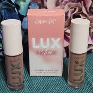 NIB! "Powder Room" Lux Liquid Lipstick Duo Set